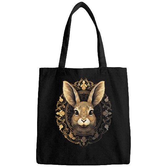 Easter Bunny Rabbit Mandala Arts Easter Day Bags