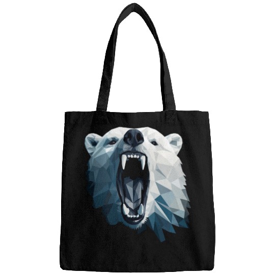 Geometric Style Polar Bear Bags