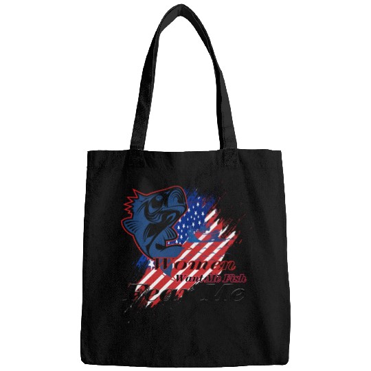 Women want me fish fear me Bags