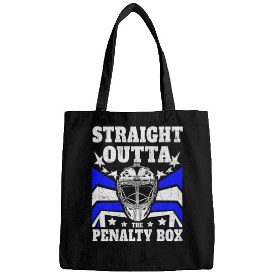 Funny Ice Hockey - Straight Outta The Penalty Box Bags