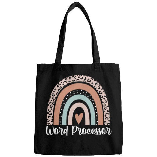Word Processor Rainbow Leopard Funny Word Bags