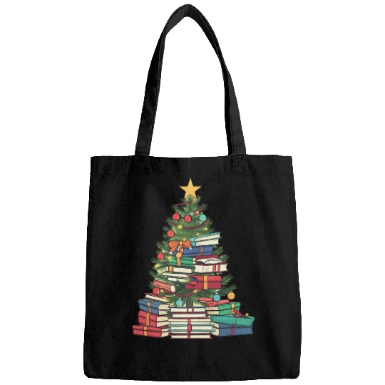Bookworm Christmas Tree books Bags
