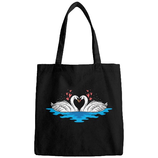Couple Heart Swan Husband and Wife Gift Bags