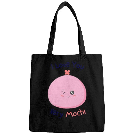 I love you very mochi | funny love pun Bags