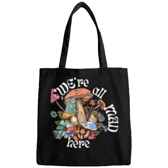 We're all Mad Here - Alice in Wonderland inspired Bags