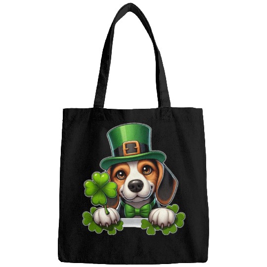 St. Patrick's Day Beagle Bags
