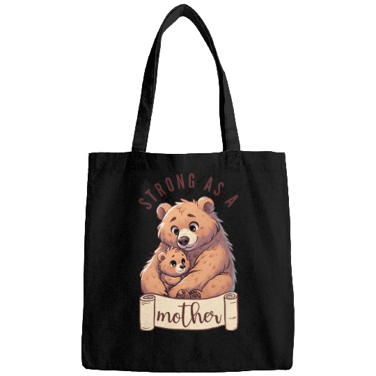 Strong as a Mother Bear Embrace Bags