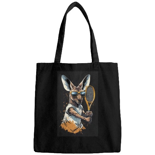 Kangaroo play tennis Bags