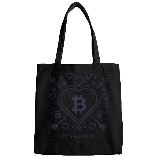 Crypto Love: Bitcoin My Valentine Bags