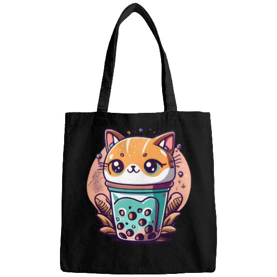 Anime Cat Bubble Tea Bags