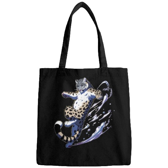 Snow Leopard Leopard White Leopard Bags