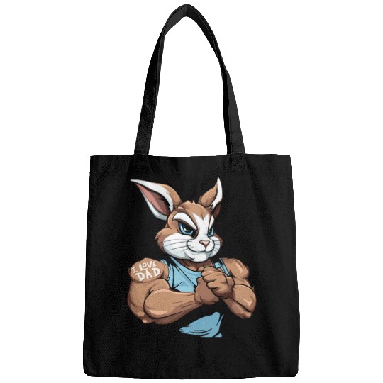 Rabbit I Love Dad Bags