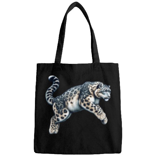 Snow Leopard Leopard White Leopard Bags