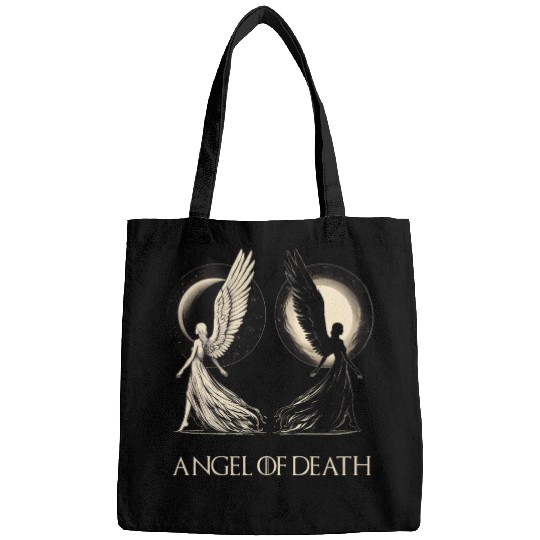 Angel of Death - Sun And Moon Mystical Artwork Bags