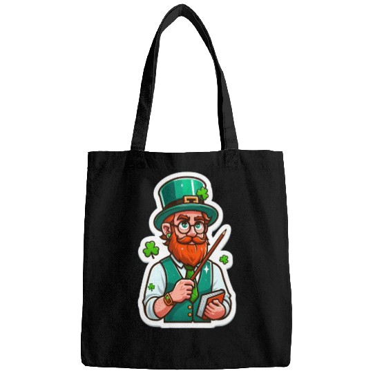 Irish bearded teacher, funny st patricks day Bags
