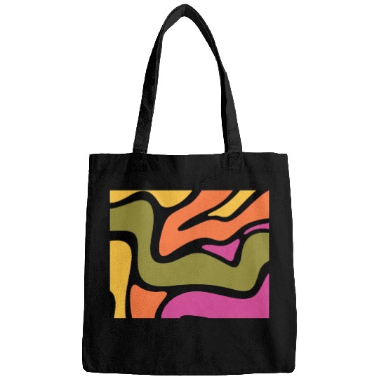 Psychedelic patterns, Aesthetic, Retro, Vintage Bags