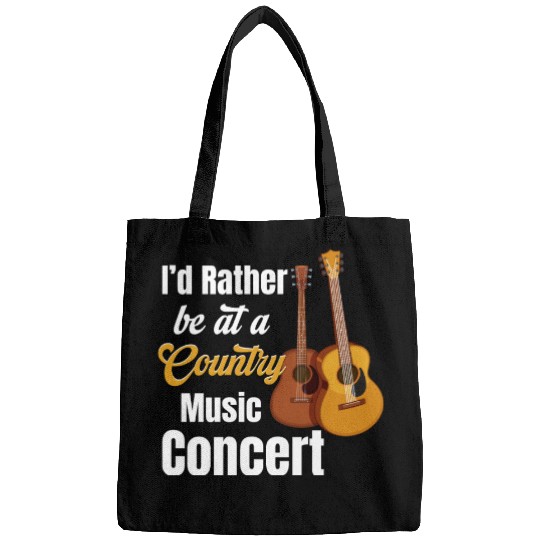 I'd Rather Be At A Country Music Concert Cowgirl Bags