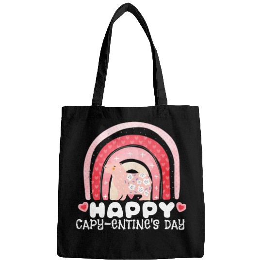 Comfort Colors Capybara Valentines Day Cute Funny Bags