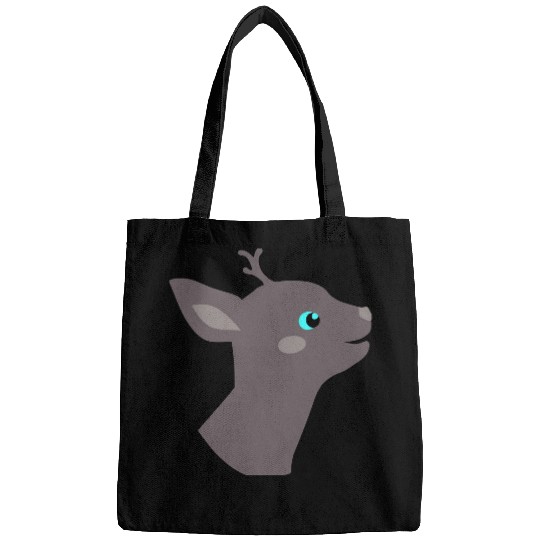 Fantasy Deer Like Animal Head Vector 3 Colors Bags