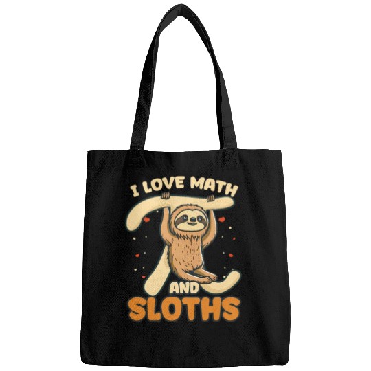Pi Day I Love Math And Sloths Bags