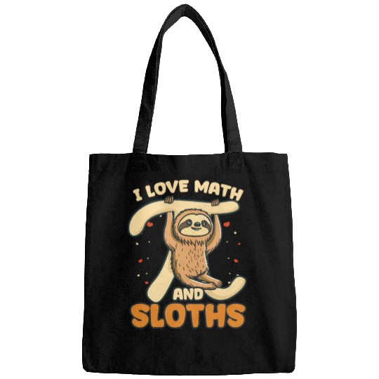 Pi Day I Love Math And Sloths Bags