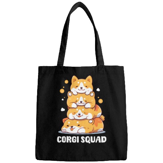 Corgi Mom Dad Corgi Squad Bags