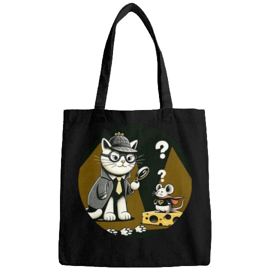 Detective Cat and Superhero Mouse Adventure Bags