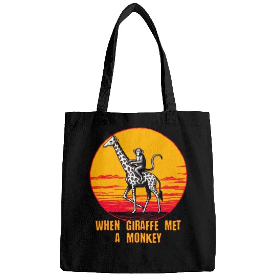 When Giraffe Met a Monkey Bags