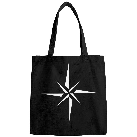 Nautical star. Compass rose, cardinal directions Bags