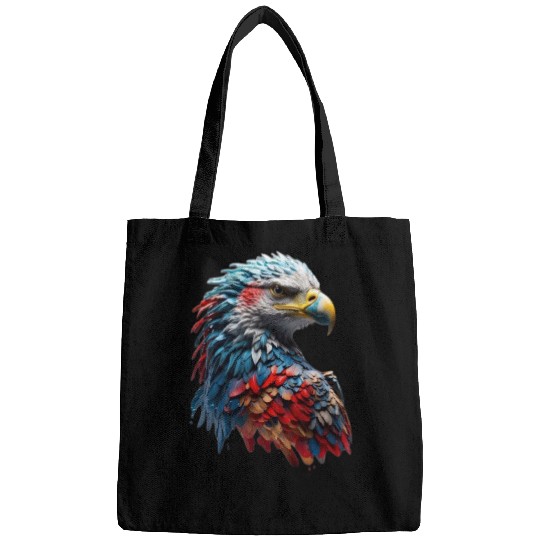 Default Beautiful majestic eagle made of colorful Bags