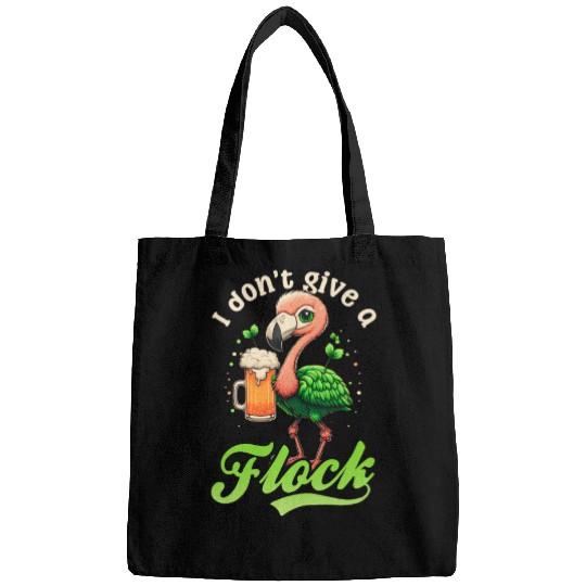 Irish Flamingo St Patricks Don't Give A Flock Beer Bags