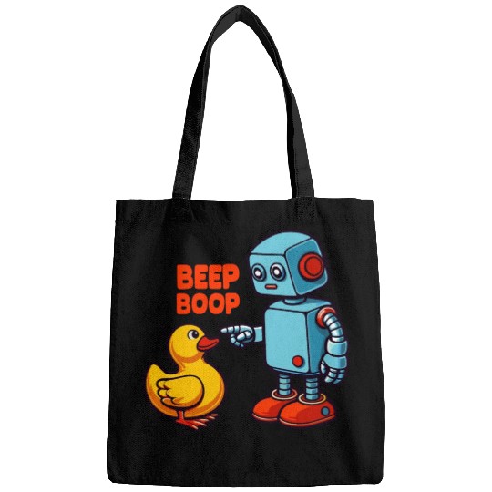 Beep Boop Robot With Duck Bags