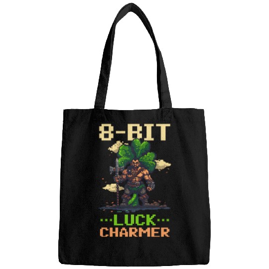 St. Patricks Day Gaming 8-Bit Luck Charmer Bags