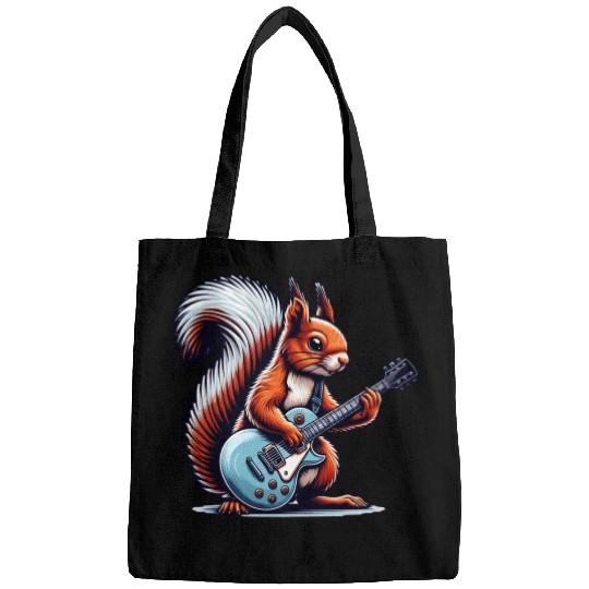 Electric Guitar Squirrel Musician Design Bags