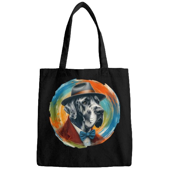 Great Dane Cartoon Bags