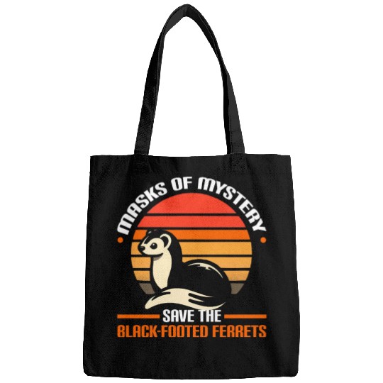 Endangered Species Black Footed Ferret Animal Bags