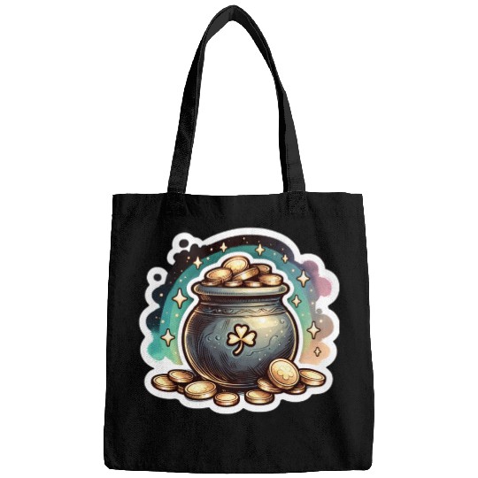 Saint Patrick's Day Sparkly Pot of Gold Bags
