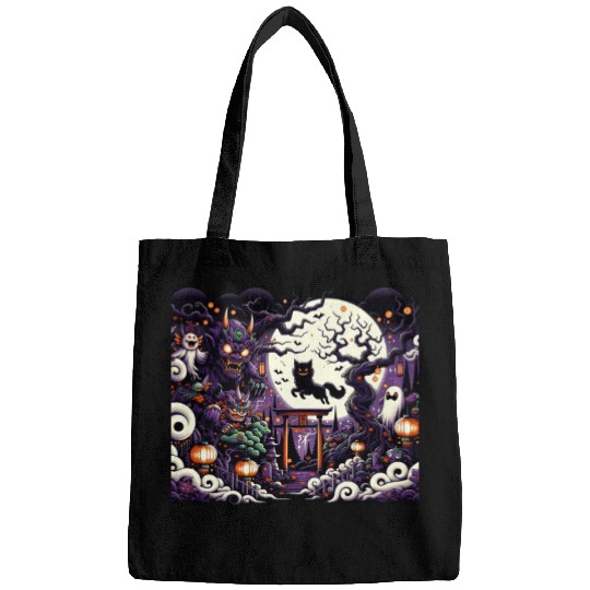 Japanese Folklore Halloween Bags