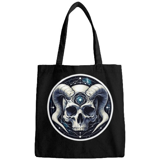 Cosmic Nirvana Serenity: Horned Skull Bags
