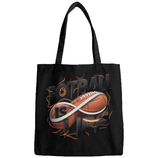 "Eternal Passion: Football is Life" Bags