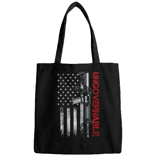 Ungovernable Become Ungovernable American USA FLag Bags