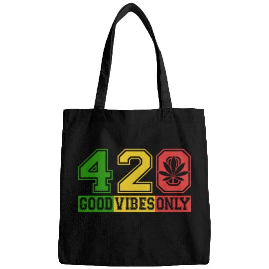 Witty 420 GoodVibes Herb Weed Marijuana Design Bags