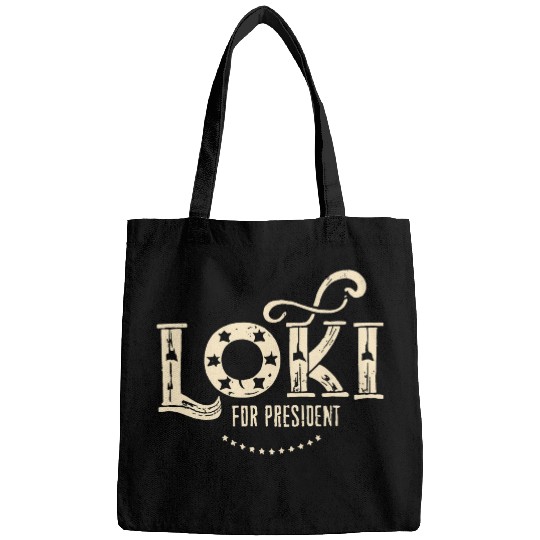 Loki For President Funny History Bags