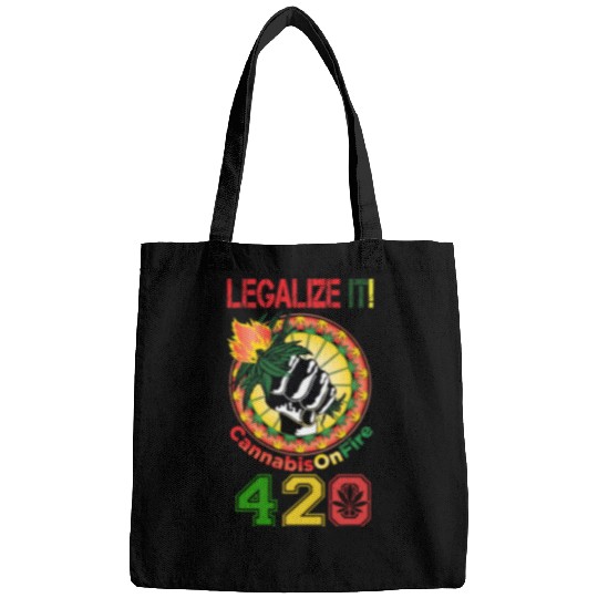 Comedic 420 Legal Herb Weed Marijuana Design Bags