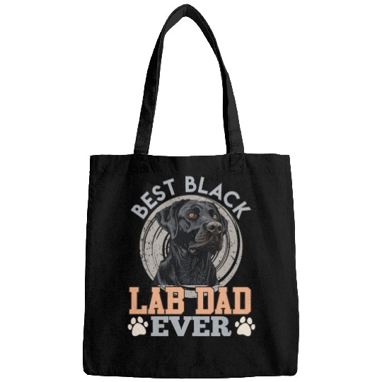 Labrador Owner BEST BLACK LAB DAD EVER Dog Bags