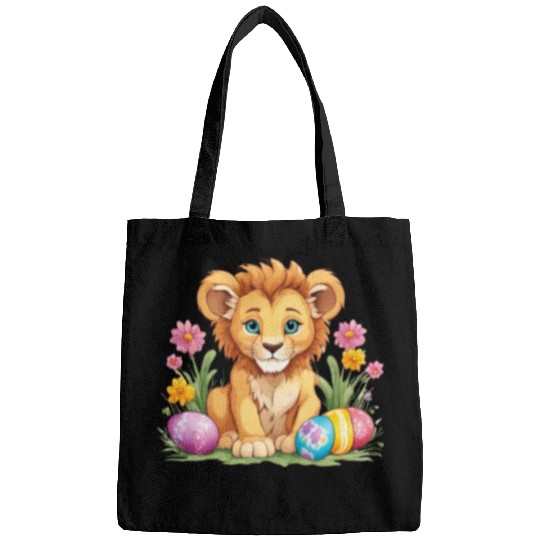 Easter Lion: Vibrant & Adorable Spring Design Bags