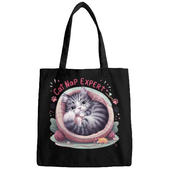 Cat Nap Expert - Funny Cat Outfit! Bags