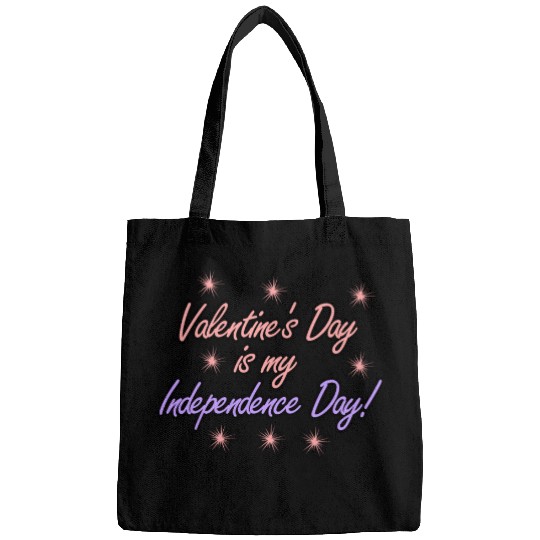 Single Alone Lonely valentine's day joke Bags