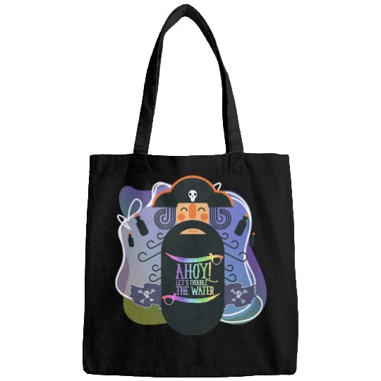 Vector Cute Ahoy ! Let's Trouble The Sea Pirate Bags