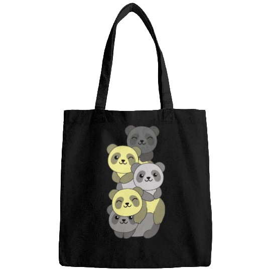 Perigender Flag Pride Lgbtq Cute Panda Stack Bags